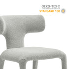 Modway Stellan Curved Back Boucle Upholstered Dining Chair Set of 2