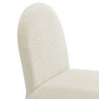 Modway Junia Boucle Upholstered Arch Armless Dining Chair