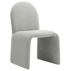Modway Junia Boucle Upholstered Arch Armless Dining Chair  