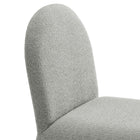 Modway Junia Boucle Upholstered Arch Armless Dining Chair
