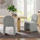 Modway Junia Boucle Upholstered Arch Armless Dining Chair