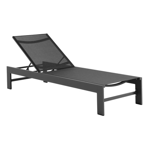 Modway Tahoe Outdoor Patio Mesh and Aluminum Chaise Lounge  