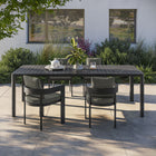 Modway Tahoe Outdoor Patio Aluminum Extendable Dining Table