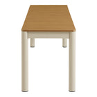 Modway Finn Outdoor Patio Aluminum Bench with Faux Wood Top Set of 2