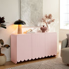 Modway Dahlia Fluted and Scalloped Sideboard Storage Cabinet