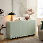 Modway Dahlia Fluted and Scalloped Sideboard Storage Cabinet