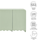 Modway Dahlia Fluted and Scalloped Sideboard Storage Cabinet