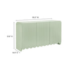 Modway Dahlia Fluted and Scalloped Sideboard Storage Cabinet