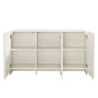 Modway Dahlia Fluted and Scalloped Sideboard Storage Cabinet