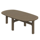 Modway Saratoga Oval Outdoor Patio Teak Wood Coffee Table