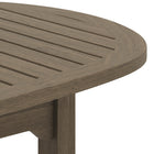 Modway Saratoga Oval Outdoor Patio Teak Wood Coffee Table