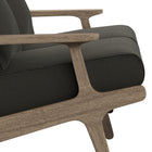 Modway Saratoga Outdoor Patio Teak Wood Loveseat