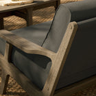 Modway Saratoga Outdoor Patio Teak Wood Loveseat