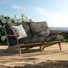 Modway Saratoga Outdoor Patio Teak Wood Loveseat