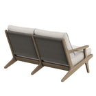 Modway Saratoga Outdoor Patio Teak Wood Loveseat