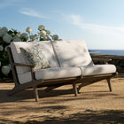Modway Saratoga Outdoor Patio Teak Wood Loveseat