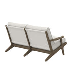 Modway Saratoga Outdoor Patio Teak Wood Loveseat
