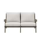Modway Saratoga Outdoor Patio Teak Wood Loveseat