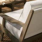 Modway Saratoga Outdoor Patio Teak Wood Loveseat