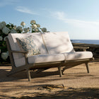 Modway Saratoga Outdoor Patio Teak Wood Loveseat