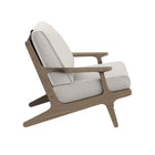 Modway Saratoga 3-Piece Outdoor Patio Teak Wood Furniture Set with Lounge Chairs and Side Table