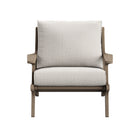 Modway Saratoga Outdoor Patio Teak Wood Chair and Ottoman Set