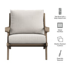 Modway Saratoga Outdoor Patio Teak Wood Armchair