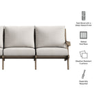 Modway Saratoga Outdoor Patio Teak Sofa