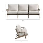 Modway Saratoga Outdoor Patio Teak Sofa