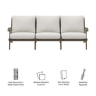 Modway Saratoga Outdoor Patio Teak Sofa