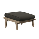 Modway Saratoga Outdoor Patio Teak Wood Chair and Ottoman Set