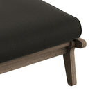 Modway Saratoga Outdoor Patio Teak Wood Chair and Ottoman Set