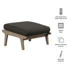 Modway Saratoga Outdoor Patio Teak Ottoman