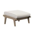 Modway Saratoga Outdoor Patio Teak Wood Chair and Ottoman Set