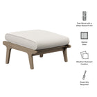 Modway Saratoga Outdoor Patio Teak Ottoman