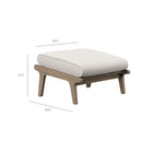 Modway Saratoga Outdoor Patio Teak Ottoman