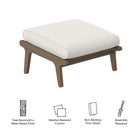 Modway Saratoga Outdoor Patio Teak Ottoman