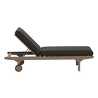 Modway Saratoga Outdoor Patio Teak Wood 3-Piece Chaise Lounge Furniture Set
