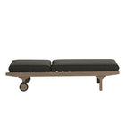 Modway Saratoga Outdoor Patio Teak Chaise Lounge Chair