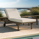 Modway Saratoga Outdoor Patio Teak Chaise Lounge Chair