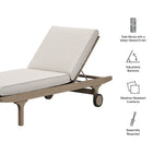Modway Saratoga Outdoor Patio Teak Chaise Lounge Chair