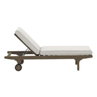 Modway Saratoga Outdoor Patio Teak Chaise Lounge Chair