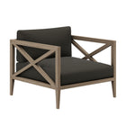 Modway Northlake 3-Piece Outdoor Patio Teak Wood Furniture Set with Armchair and Side Table
