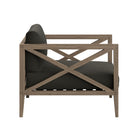 Modway Northlake 3-Piece Outdoor Patio Teak Wood Furniture Set with Armchair and Side Table