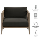 Modway Northlake Outdoor Patio Teak Armchair