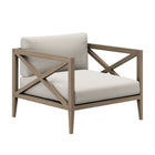 Modway Northlake 3-Piece Outdoor Patio Teak Wood Furniture Set with Armchair and Side Table