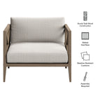 Modway Northlake Outdoor Patio Teak Armchair
