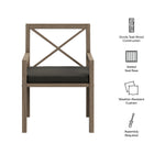 Modway Northlake Outdoor Patio Teak Dining Armchair