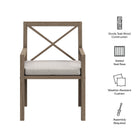 Modway Northlake Outdoor Patio Teak Dining Armchair