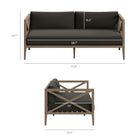 Modway Northlake Outdoor Patio Teak Loveseat